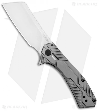 Kershaw Static Cleaver Frame Lock Knife Gray Stainless Steel (2.8" Satin) 3445 3 Kershaw Static Cleaver Frame Lock Knife Gray Stainless Steel (2.8" Satin) 3445