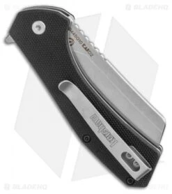 Kershaw Static Cleaver Liner Lock Knife Black G-10 (2.8" SW D2) -Kershaw Kershaw Static Cleaver Liner Lock Knife Black G 10 2 BHQ 113581 LS Side