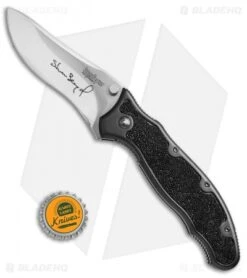 Kershaw Steven Seagal 1680 Flipper Knife Ray Skin (3.5" Polish) XXXX -Kershaw Kershaw Steven Seagal 1680 ray skin polish BHQ 67698 er size