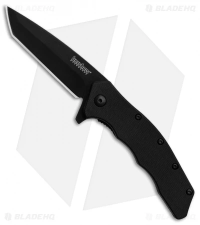 Kershaw Thicket Tanto Assisted Opening Knife Black GFN (Black Plain) 1328 3 Kershaw Thicket Tanto Assisted Opening Knife Black GFN (Black Plain) 1328