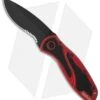Kershaw Blur Assisted Opening Knife Red (3.375" Black Serr) 1670RDBLKST -Kershaw kershaw 1670rdblkst blur red black folder