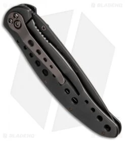Kershaw Vapor II Frame Lock Knife Black SS (3.5" Black Plain) 7 Kershaw Vapor II Frame Lock Knife Black SS (3.5" Black Plain) -Kershaw kershaw black vapor ii serr 1650blk BHQ 37586 dl side