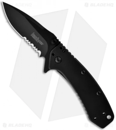 Kershaw Cryo Assisted Opening Knife (2.75" Black Serr) 1555BLKST 3 Kershaw Cryo Assisted Opening Knife (2.75" Black Serr) 1555BLKST