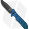 Kershaw Emerson Launch 5 Automatic Knife Blue Aluminum (3.4" Black) 7600BLUBLK -Kershaw kershaw emerson launch 5 blue ker7600blublk BHQ 37457 jr