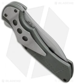 Kershaw Junkyard Dog II Liner Lock Knife Gray G10 (3.75" Bead Blast Serr) 1725ST -Kershaw kershaw junkyard dog II ser 1725st side cm 1