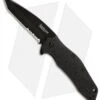 Kershaw Kuro Tanto Assisted Opening Knife (3.125" Black Serr) 1835TBLKST 2 Kershaw Kuro Tanto Assisted Opening Knife (3.125" Black Serr) 1835TBLKST -Kershaw kershaw kuro 1835tblkst