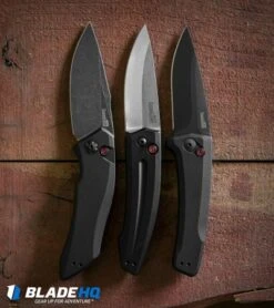 Kershaw Launch 2 Automatic Knife Black Aluminum (3.4" Stonewash) 7200 7 Kershaw Launch 2 Automatic Knife Black Aluminum (3.4" Stonewash) 7200 -Kershaw kershaw launch 1 blackwash 2 sw 3 blk dl 1
