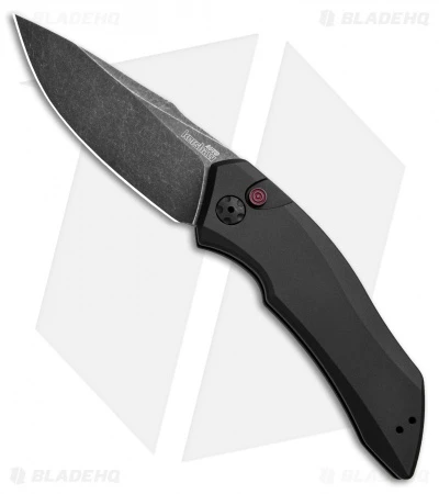 Kershaw Launch 1 Automatic Knife Black Aluminum (3.4" BlackWash) 7100BW 3 Kershaw Launch 1 Automatic Knife Black Aluminum (3.4" BlackWash) 7100BW