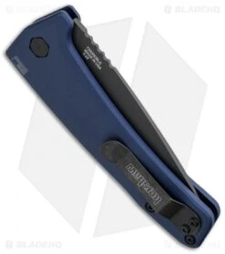 Kershaw Launch 3 Automatic Knife Blue Aluminum (3.4" Black) -Kershaw kershaw launch auto 3 black dlc blue side cm