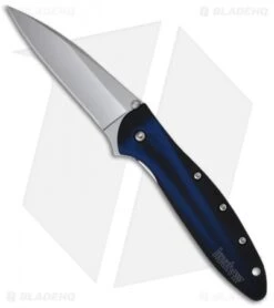 Kershaw Leek Assisted Opening Knife Blue Smoke (3" Bead Blast) 1660BB
