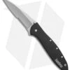 Kershaw Leek Assisted Opening Knife Black (3" Bead Blast Serr) 1660C27ST -Kershaw kershaw leek black bb KS1660C27ST BHQ 49610 er