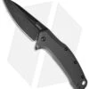 Kershaw Link Drop Point Knife Gray Aluminum (3.25" BlackWash) 1776GRYBW -Kershaw kershaw link 1776grybw cm