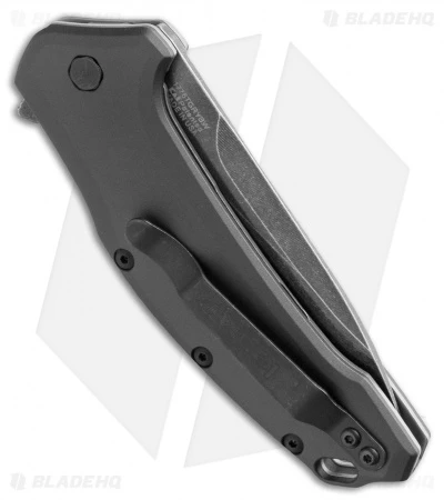 Kershaw Link Drop Point Knife Gray Aluminum (3.25" BlackWash) 1776GRYBW 4 Kershaw Link Drop Point Knife Gray Aluminum (3.25" BlackWash) 1776GRYBW - Image 2