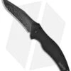 Kershaw Shallot Black Assisted Opening Knife Black (3.5" Damascus) 1840CKTDAM -Kershaw kershaw shallot 1840damckt black damascus blade