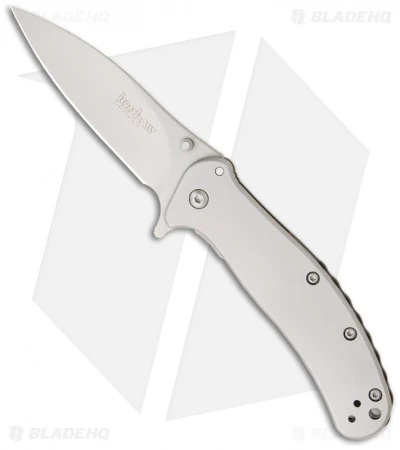 Kershaw Zing Assisted Opening Knife Stainless Steel (3" Bead Blast) 1730SS 3 Kershaw Zing Assisted Opening Knife Stainless Steel (3" Bead Blast) 1730SS